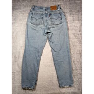 Levi's Jeans Womens 10 Blue 550 Relaxed Fit Distressed Tapered High Rise Mom